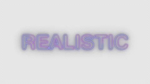 Realistic neon effects, text animation on transparent background Stock Footage 303503598