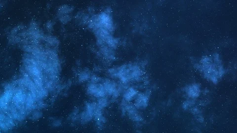 Realistic Night Starry Sky With A Lot Of Twinkling Stars, Space Animation Stock Footage