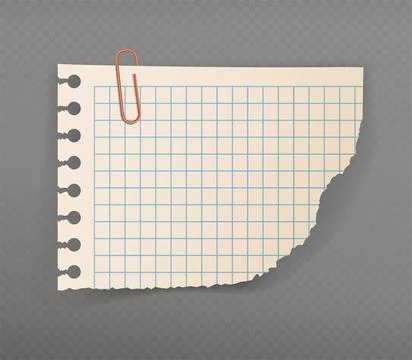 Realistic note sticky. Checkered notepad list, memo. Organizing efficient work 스톡 일러스트