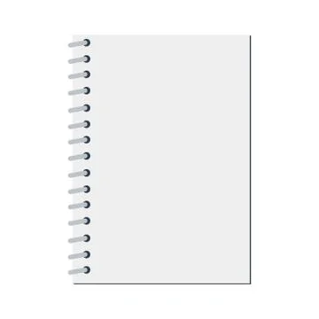 Realistic notebook design. Blank office document. Block book icon Stock Illustration