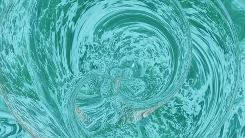 A Realistic Ocean Simulation with GPU Power Stock-Footage 266065254