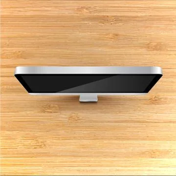 Realistic office desktop, vector Stock Illustration