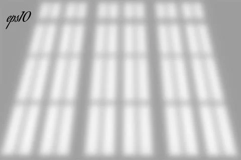 Realistic old window shadow. Multiply Overlay effect. Long Stock Illustration