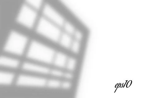 Realistic old window shadow. Multiply Overlay effect. Long Stock Illustration