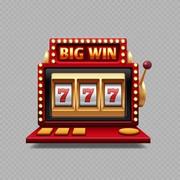 Realistic one arm bandit vector - jackpot slot casino Stock Illustration