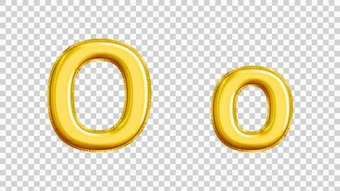 Realistic "Oo" Isolated Balloon Text Effect. 库存插图