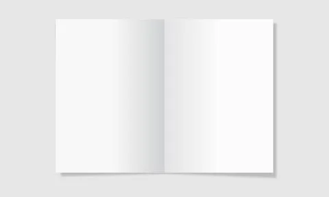 Realistic open book mock up Stock Illustration
