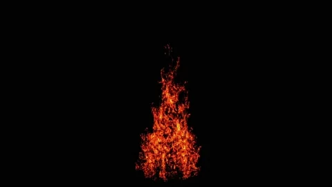 Realistic orange flame. Stock Footage 165379634