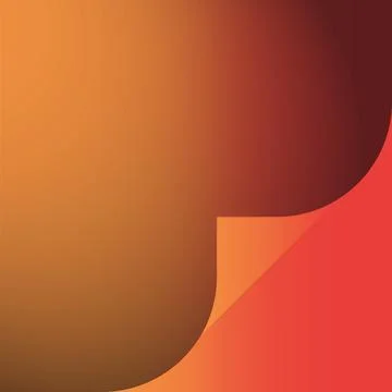 Realistic Page Curl Gradient Background – Orange Red Corner Fold Vector Design Stock Illustration