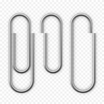 Realistic Paper clip attachment with shadow. Attach file business document. P イラスト素材