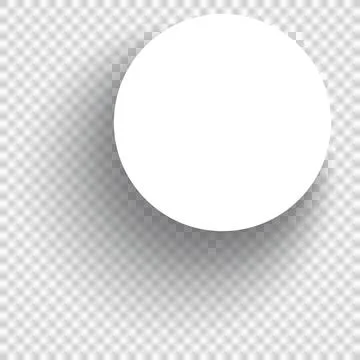 Realistic paper round shadow Stock Illustration