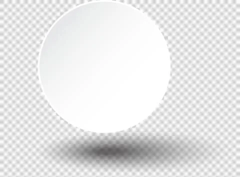 Realistic paper round shadow Stock Illustration