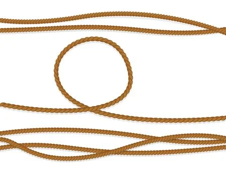 Realistic pattern with cord on white background. Cord, great design for any Stock Illustration