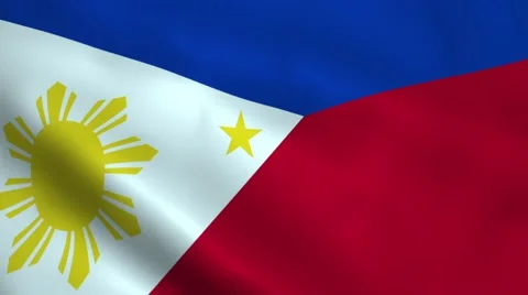 Realistic Philippines flag Stock Footage 66247862