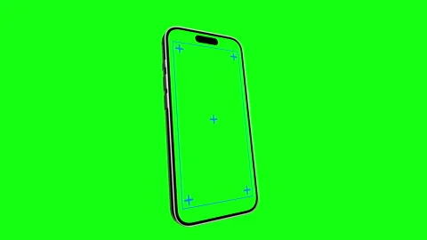 Realistic phone frame animates onto the screen. Smartphone Iphone mock up Stock Footage 296566422
