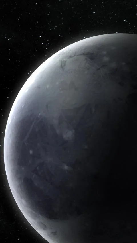 Realistic planet with dark background in space Stock Footage 280318151