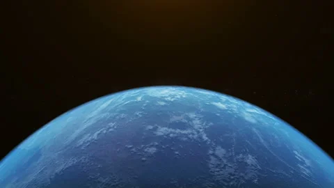 Realistic planet Earth rotating in deep space. 3d digital background. Stock-Footage 101636859