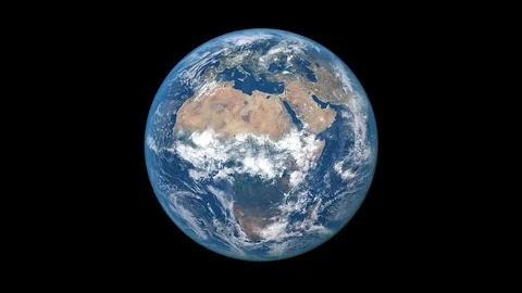Realistic Planet. Earth Rotating. Seamless Loop 库存影片 73236101