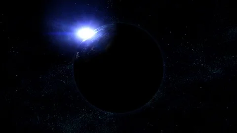 Realistic planet earth in space. Elements of this image furnished by NASA Stock Footage 70574199