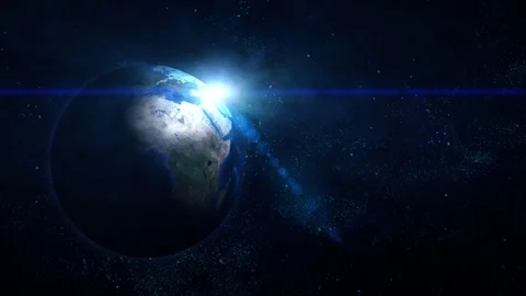Realistic planet earth in space. Elements of this image furnished by NASA Stock Footage 70574284