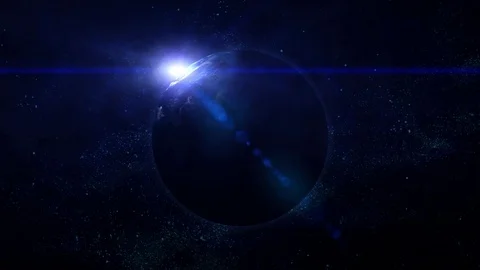 Realistic planet earth in space. Elements of this image furnished by NASA Stock Footage 70574345