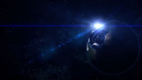 Realistic planet earth in space. Elements of this image furnished by NASA Stock Footage 70574368