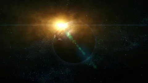 Realistic planet earth in space. Elements of this image furnished by NASA Stock Footage 70574849