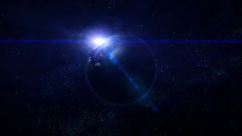 Realistic planet earth in space. Elements of this image furnished by NASA Stock Footage 70574879