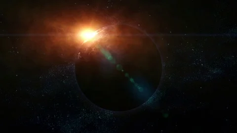 Realistic planet earth in space. Elements of this image furnished by NASA Stock Footage 70574911