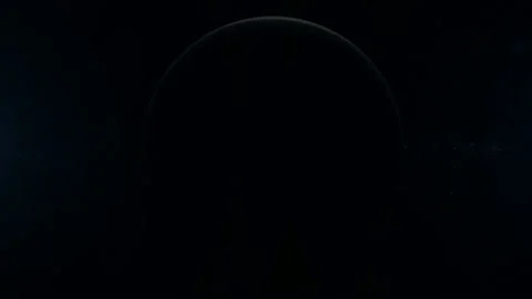 Realistic planet Jupiter rotating in deep space. Stock Footage 101636480