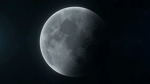 Realistic planet Uranus rotating in deep space. Stock Footage 101635251