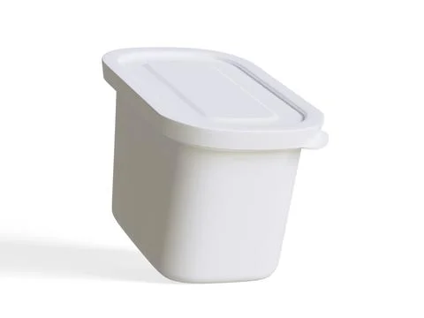 Realistic plastic container packaging or plastic food for mockup collection  Illustrazione stock