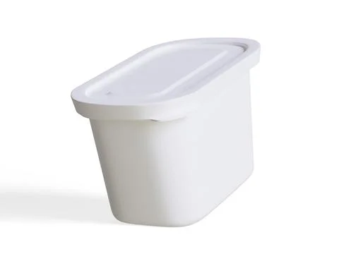 Realistic plastic container packaging or plastic food for mockup collection  Stock Illustration