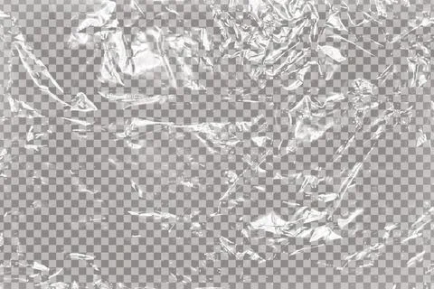 Realistic plastic polyethylene layer overlay isolated on transparent background. Stock Illustration