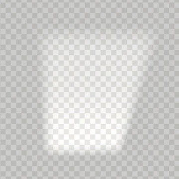 Realistic play of light and shadow from the window isolated on transparent Stock Illustration