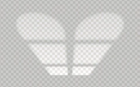 Realistic play of light and shadow from the window isolated on transparent Stock Illustration