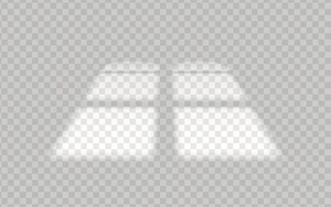 Realistic play of light and shadow from the window isolated on transparent Stock Illustration