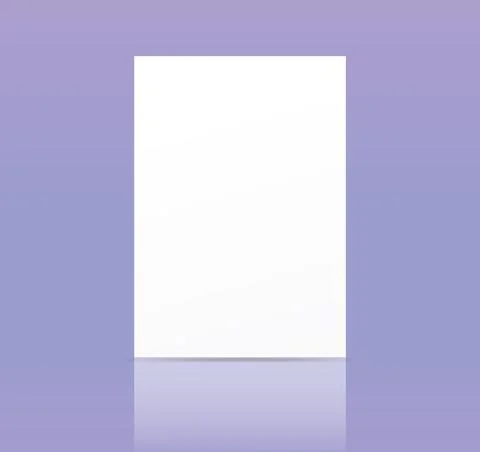 Realistic Poster Mockup Template Reflection Business Branding Corporate Identity Stock-Illustration