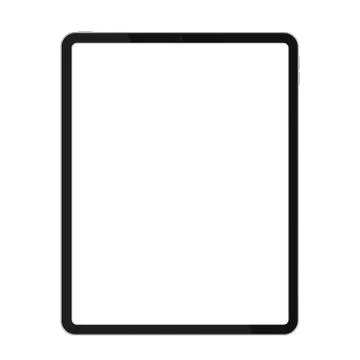 Realistic premium thin frame design tablet mockup for any project or Illustration