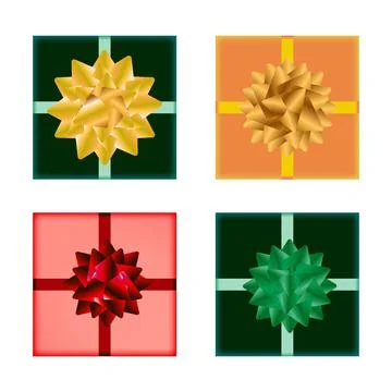 Realistic Present Vector Gift Box Stock Illustration