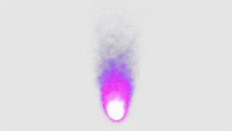 Realistic Purple Fireball Flame 4K Seamless Loop Transparent Alpha Vidéo 333098233