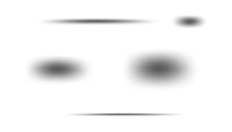 Realistic radial circle shadow set for graphic design Stock Illustration