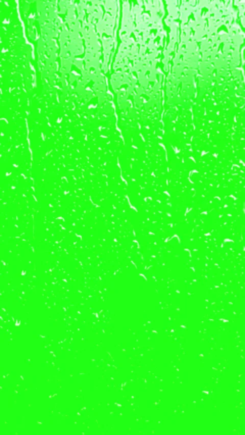 Realistic Rain Drops on Glass Window Overlay Green Screen Vertical Animation Stock Footage 345421145