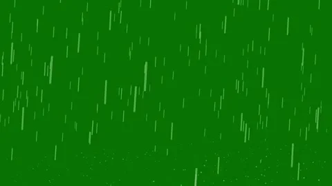 Realistic Rain Falling on Green Screen Background for Compositing Vídeos de archivo 334666169