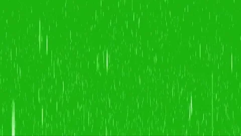 Realistic rain falling on green screen. Vídeos de archivo 335703262