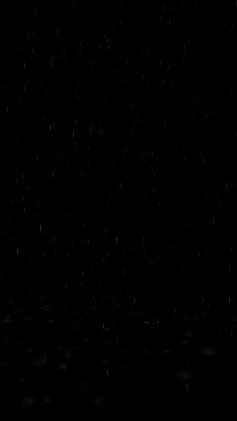 Realistic Rain Hitting the Ground Overlay on Black Background Stock Footage 332179363