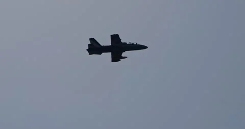 Realistic RC Model Performs Acrobatic Flight Maneuvers Stock Footage 264111592