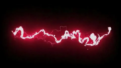 Realistic red electric effect. Stock Footage 252802734