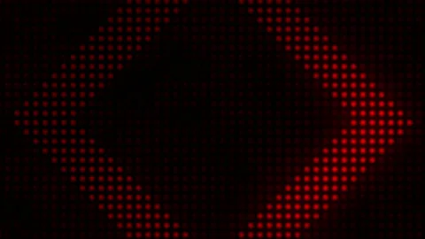 Realistic red light sqare shape on black background.  Stock Footage 201837680