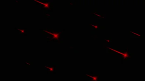 Realistic red meteor shower. Stock Footage 152526103